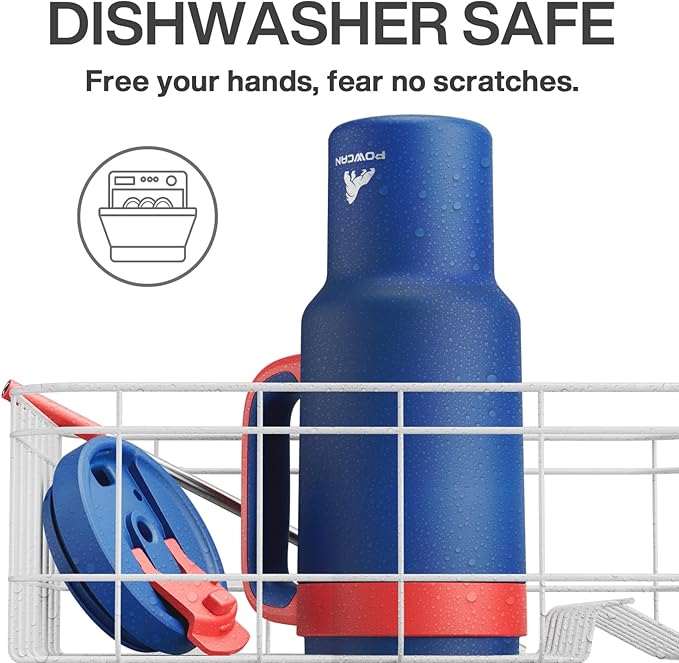 40 oz Tumbler with Handle, 2-in-1 Metal Straw and Sip Lid, Leakproof, Dishwasher Safe, Insulated Stainless Steel Travel Coffee Mug, Keeps Cold for 34 Hours, Fits in Car Cup Holder (Heroic)