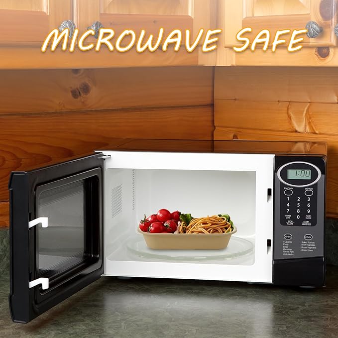 100Pcs 17 oz Paper Bowls with Lid, Disposable Salad Bowls with Lids, Microwave Safe Paper Take Out Food Containers for Meal Prep