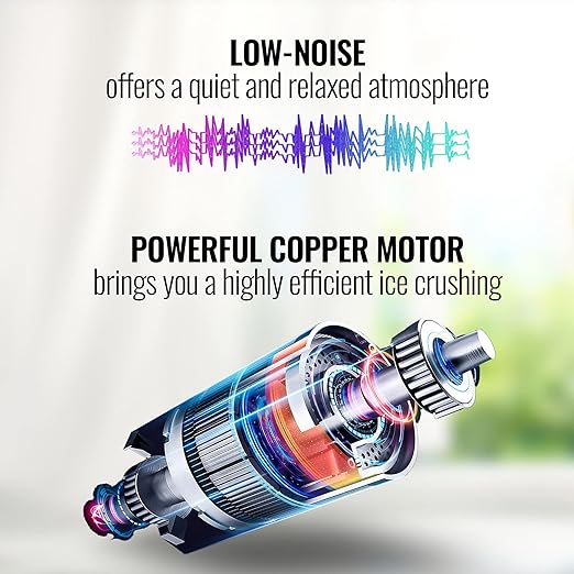 VEVOR 110V Commercial Ice Crusher 661LBS/H, ETL Approved 300W Electric Snow Cone Machine with Dual Blades, Stainless Steel Shaved Ice Machine with Safety On/Off Switch for Family, Restaurants, Bars