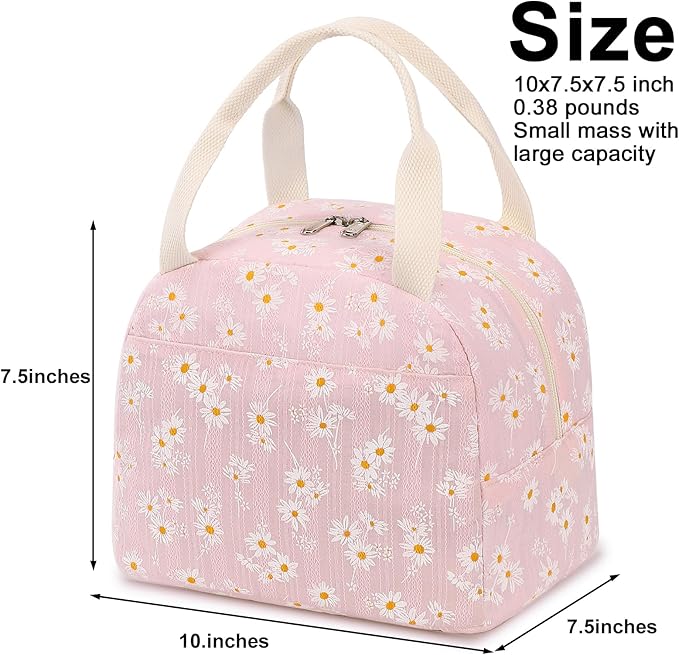 Bluboon Lunch Box for Women Cute Lunch Bag Reusable Insulated Lunch Bags Large Capacity Lunchbox Cooler for Work Picnic or Travel
