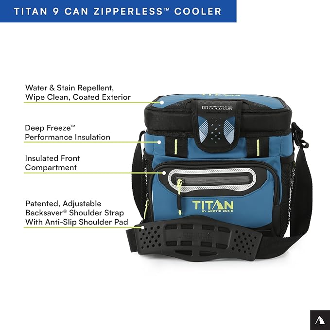 Titan by Arctic Zone Deep Freeze Cooler - Zipperless Hardbody Cooler - Deep Freeze Insulation, HardBody Liner, and SmartShelf