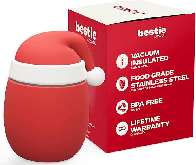 Bestie Foodie Kids Insulated Food Jar – Cute Character Lunch Container for Children, BPA-Free Stainless Steel, Leakproof & Vacuum Sealed, Keeps Food Hot or Cold, Easy to Clean, 16oz
