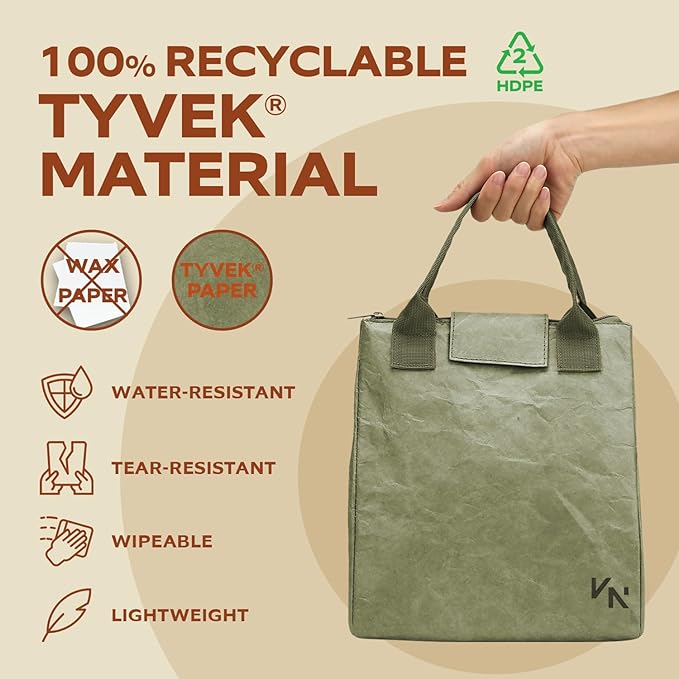 VonNova Women’s Insulated Lunch Bag with Premium 4mm Cooler Insulation, Cute Large 7L Lunch Tote for Office, Durable Small Lunch Box for Women, Stylish Lunchbox for Adults, Teens, Nurses, Teachers