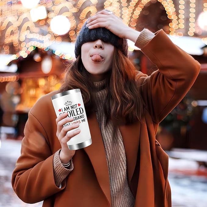 Valentines Day Gifts for Wife - Wife Gifts - Wife Tumbler, Valentine, Christmas, Mothers Day, Birthday Anniversary Wedding Present for Her, Women, Best Wife Ever Gift - 20oz Insulated Tumbler