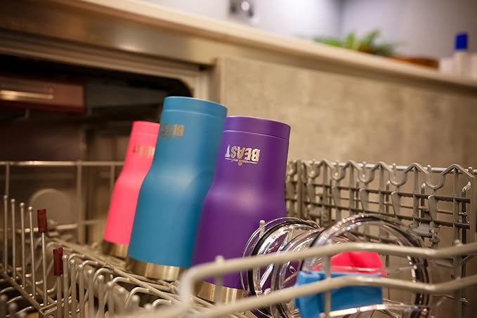 Beast 20 oz Tumbler Stainless Steel Vacuum Insulated Coffee Ice Cup Double Wall Travel Flask (Purple)