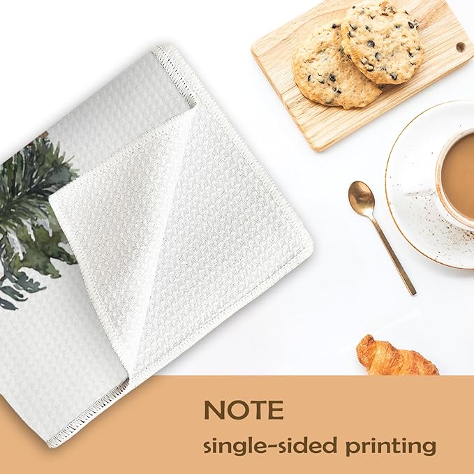 Winter Kitchen Towels Set of 2 - Christmas Dish Cloths, Vintage Hand Towels for Kitchen and Bathroom, Housewarming Gifts for Women, 1624 Inches