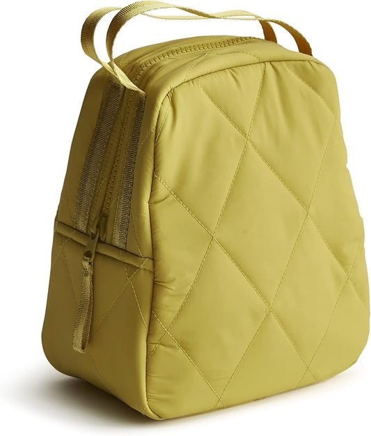 Vera Bradley Women's Featherweight Lunch Bag, Golden Olive, One Size