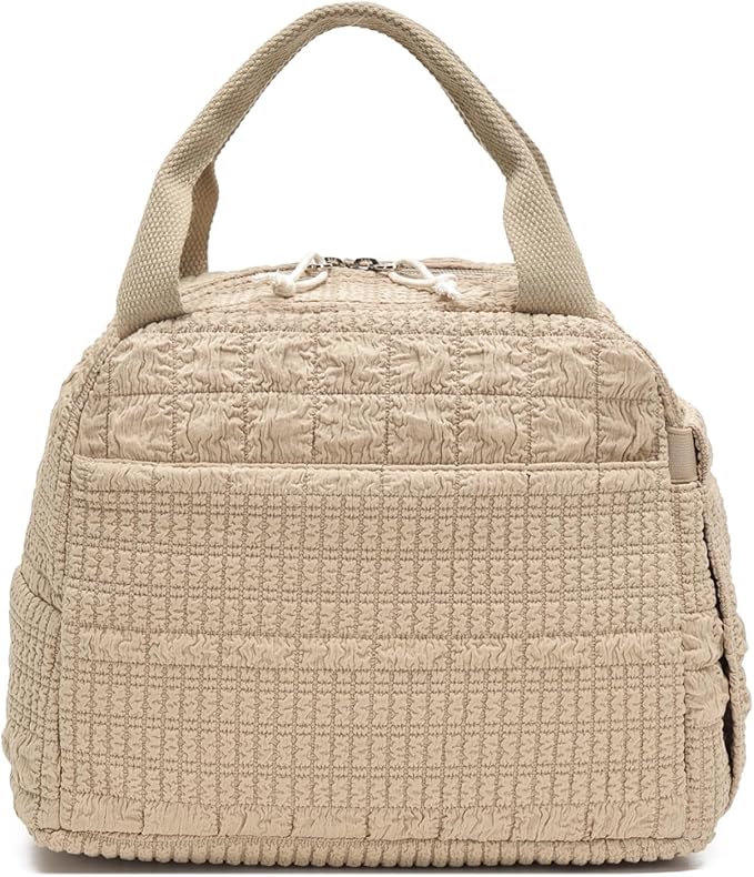 Bluboon Lunch Bag for Women Men Cute Corduroy Lunch Tote Bags Reusable Insulated Lunch Box Large Capacity Reusable Insulated Cooler for Work Picnic or Travel