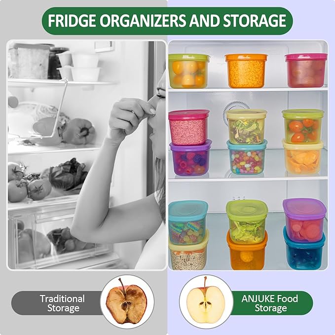 7-Piece Meal Prep Containers — 3.75-Cup Reusable Airtight Plastic Food Storage Containers with Lids, BPA-Free, Microwave/Freezer/Fridge Safe, Stackable Lunch & Leftovers Organizer(500ml)