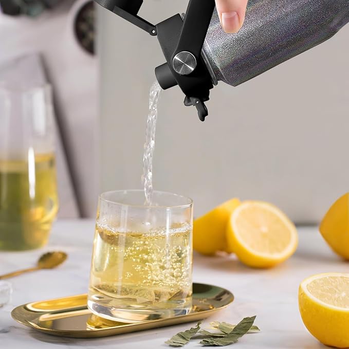 SENDESTAR 40oz Stainless Steel Water Bottle(Cold for 48 Hrs, Hot for 24 Hrs),Double Wall Vacuum Insulated Bottle with Straw Lid, Spout Lid and Flex Cap, Fit in Any Car Cup Holder TXIN-40-Laser Grey