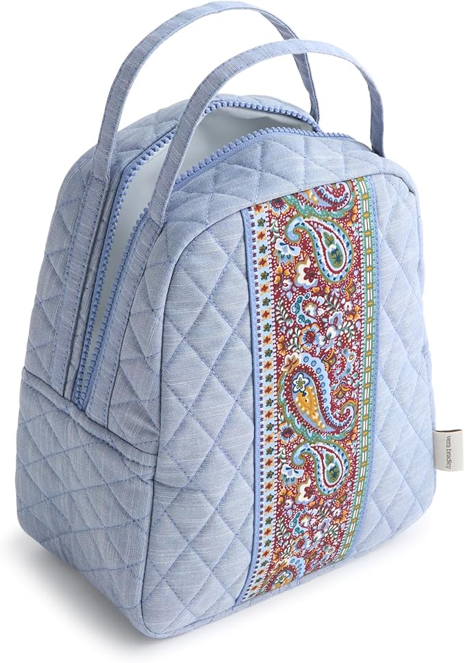 Vera Bradley Premium Cotton Lunch Bag, Chambray