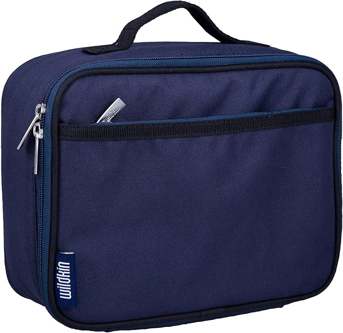 Wildkin Kids Insulated Lunch Box – Durable and Reusable for School & Travel - Whale Blue
