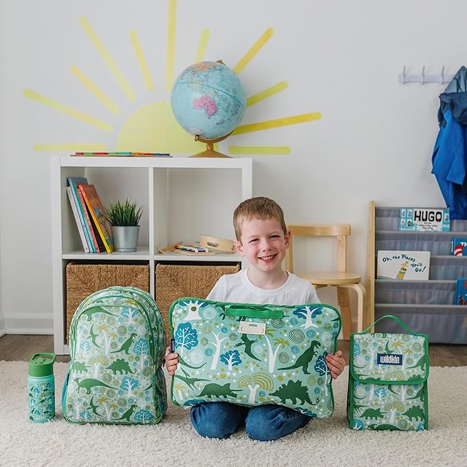 Wildkin Kids Insulated Lunch Bag – Reusable, Ideal for Hot/Cold Snacks, School & Travel - Dinomite Dinosaurs