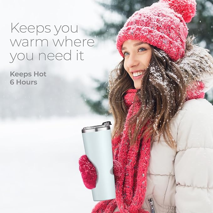 SIPX™ Triple-Insulated Tumblers - 22oz. Premium Modern Tumbler With Lid, insulated Cup Keeps Hot For 6 Hours, Stainless Steel Tumbler Made Of Sustainable Material, Coffee Travel Mug For Home & Office