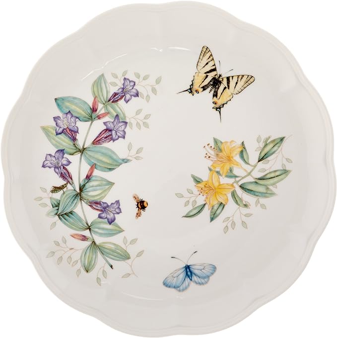 Lenox 6342794 Lenox Butterfly Meadow 18-Piece Dinnerware Set White
