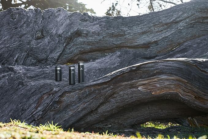 Stanley AeroLight Transit Bottle 16 oz | Locking Drink Through Lid | Leak Resistant Water Bottle or Coffee Travel Mug | Lightweight Insulated Stainless Steel | BPA-Free | Black Glimmer