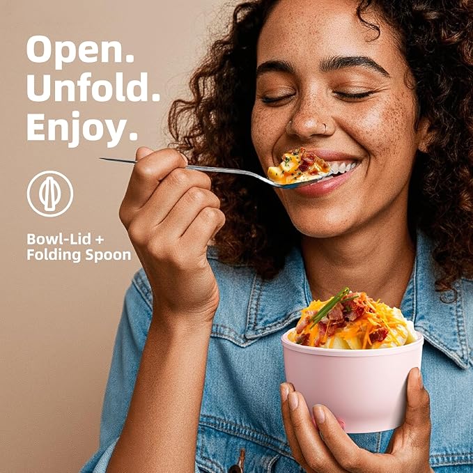 Thermo for Hot Food for Adults Kids | Wide Mouth, 18 oz Insulated Food Jar with Spoon, Leakproof Soup Thermo for School Office Travel, Thermal Steel Lunch Container Easy to Carry (Pink)