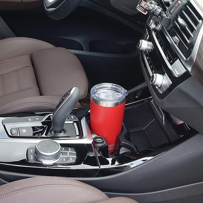 WETOWETO 20oz Tumbler, Stainless Steel Vacuum Insulated Water Coffee Tumbler Cup, Double Wall Powder Coated Leak-proof Travel Mug (Red, 1 Pack)