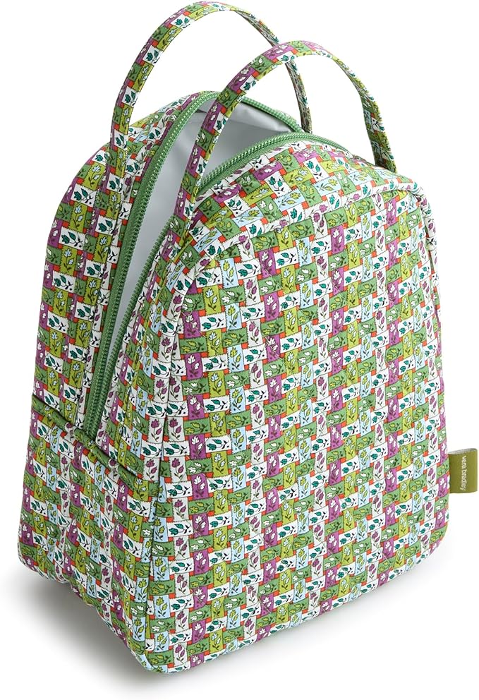 Premium Cotton Lunch Bag, Ribbon Plaid, One Size