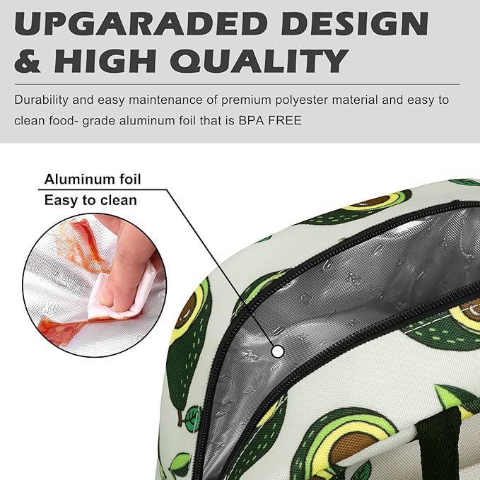 BALORAY Lunch Bag for Women Men Insulated Lunch Box for Adult Reusable Lunch Tote Bag for Work, Picnic or Travel