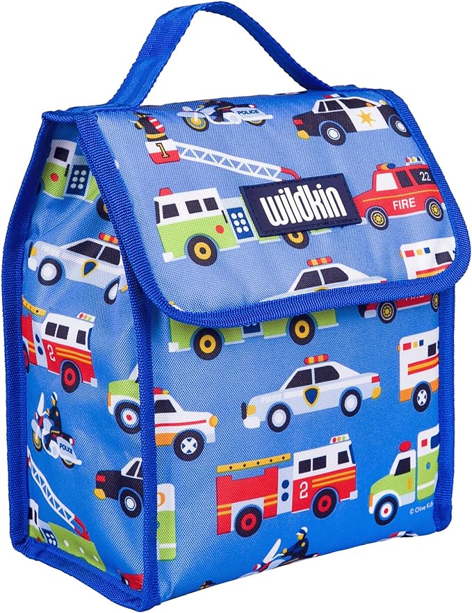 Wildkin Kids Insulated Lunch Bag – Reusable, Ideal for Hot/Cold Snacks, School & Travel - Heroes