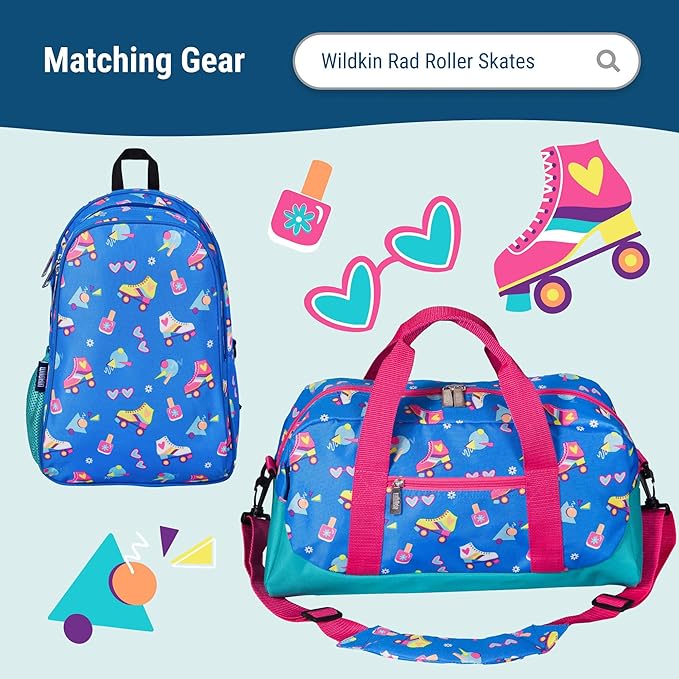 Wildkin Kids Insulated Lunch Box – Durable and Reusable for School & Travel - Rad Roller Skates