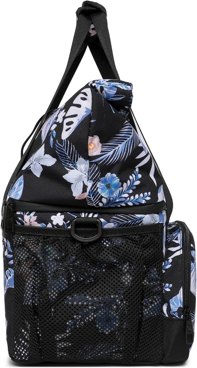 SUNNY BIRD Dual Compartment Lunch Bag Insulated Lunch Box for Women and Men (Hibiscus)