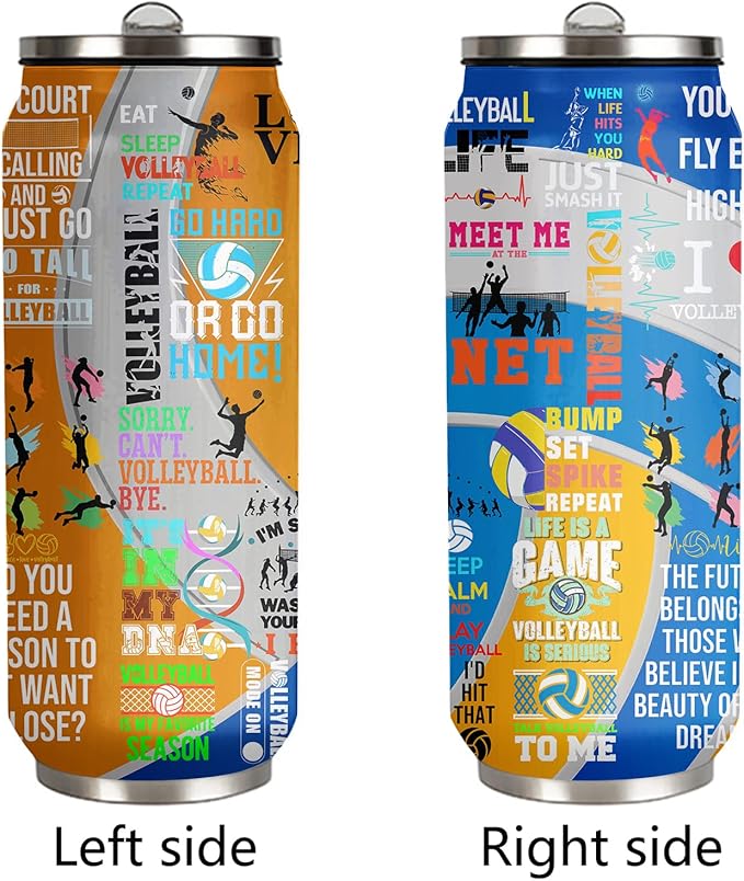 Volleyball Tumbler Cup Travel Mug With Lid,Volleyball Lover Birthday Gifts Stainless Steel Vacuum Coffee Mug Cup Volleyball Gifts For Women Men 17 Oz