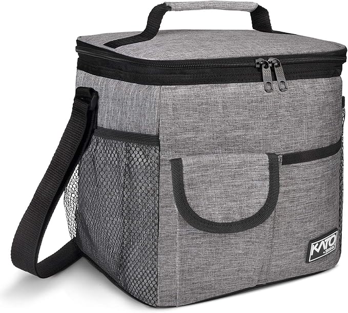 Tirrinia Insulated Large Lunch Bag for Women Men, Leakproof Lunch Box Containers for Adults, Work, School, Soft Lunchbox for Kids, Boys, Adult Cooler Bag for Picnic, Hiking,Beach