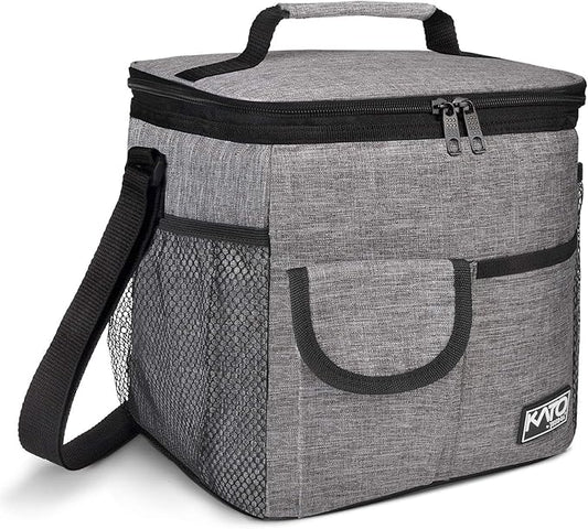 Tirrinia Insulated Large Lunch Bag for Women Men, Leakproof Lunch Box Containers for Adults, Work, School, Soft Lunchbox for Kids, Boys, Adult Cooler Bag for Picnic, Hiking,Beach