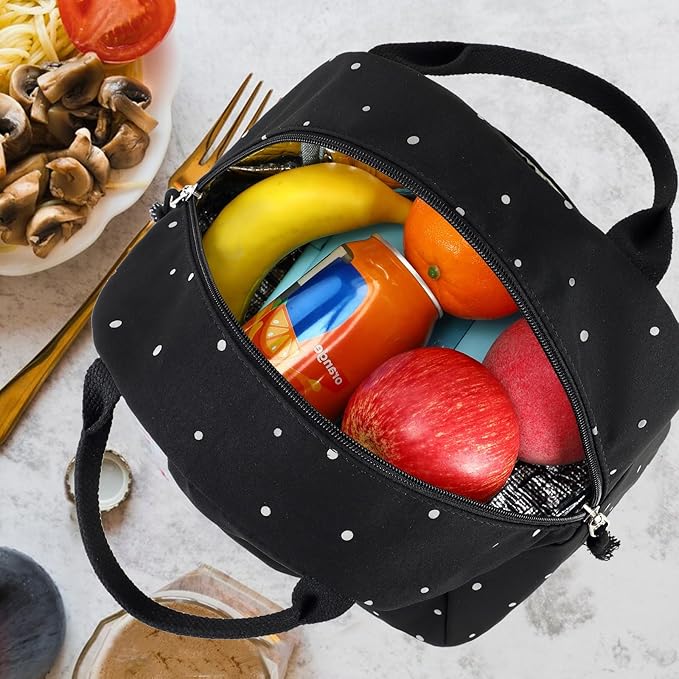 Bluboon Lunch Bag for Women Men Cute Lunch Tote Bags Reusable Insulated Lunch Box Large Capacity Reusable Insulated Cooler for Work Picnic or Travel