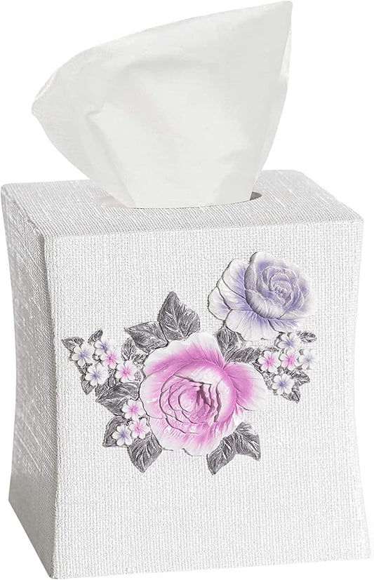 Popular Bath Tissue Box, Michelle Collection, 10x10, Lilac