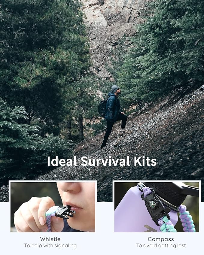 Trebo 40oz Insulated Water Bottle that Fits in Cup Holder, Stainless Steel Double Wall Tumbler Bottles with Paracord Handle, Flask with Straw Spout Lids, Keep Cold for 48 Hrs/Hot 24 Hrs,Cotton Candy