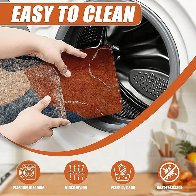 Abstract Stones Art Dish Drying Mat for Kitchen Counter Microfiber Absorbent Dish Kitchen Drying Mat Draining Reusable Washable for Dishes/Utensils/Counterto