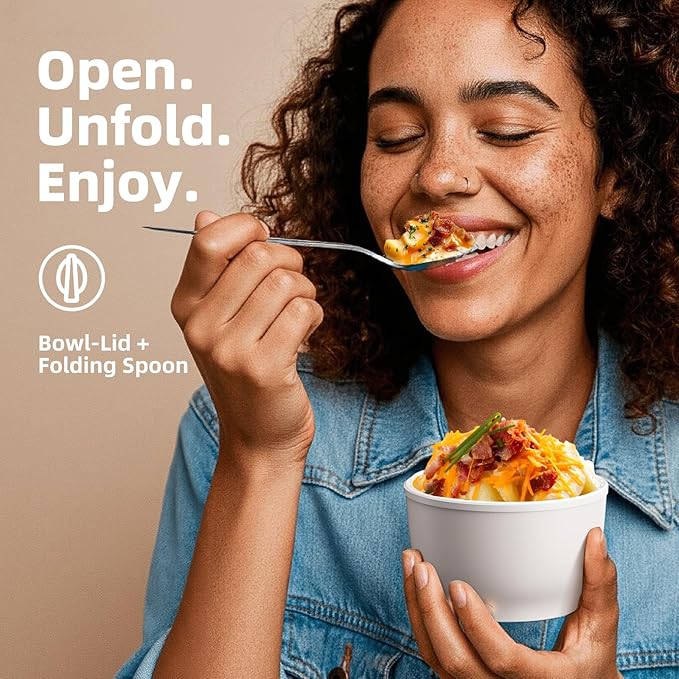 Thermo for Hot Food for Adults Kids | Wide Mouth, 18 oz Insulated Food Jar with Spoon, Leakproof Soup Thermo for School Office Travel, Thermal Steel Lunch Container Easy to Carry (White)