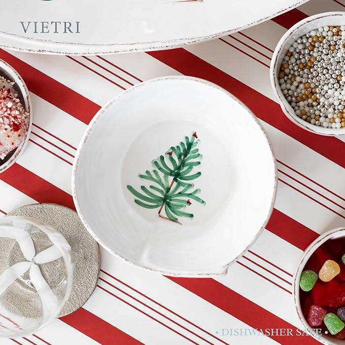 Vietri Melamine Lastra Holiday Unbreakable Stacking Soup/Cereal Bowl, Dining/Kitchen Deep Dish
