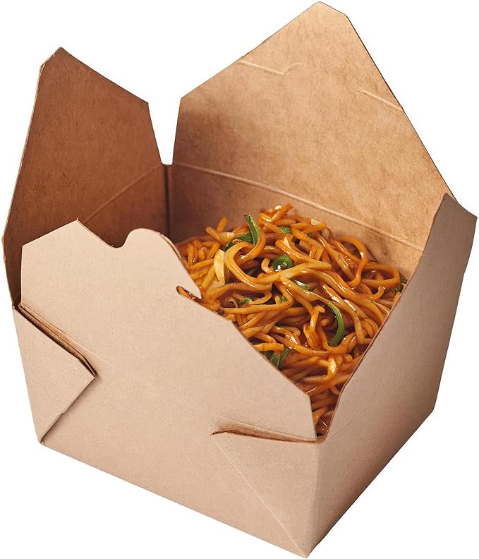 CIAO! Kraft Take Out Microwavable Food Containers, 30 oz No.1 (450/case)