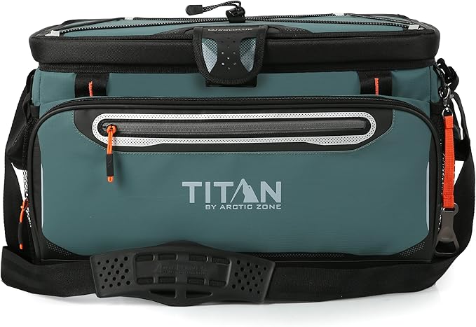 Titan by Arctic Zone Deep Freeze Cooler - Zipperless Hardbody Cooler - Deep Freeze Insulation, HardBody Liner, and SmartShelf