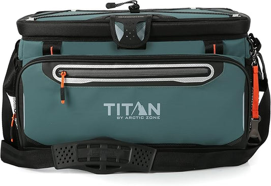 Titan by Arctic Zone Deep Freeze Cooler - Zipperless Hardbody Cooler - Deep Freeze Insulation, HardBody Liner, and SmartShelf