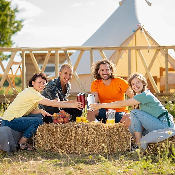 20oz Tumbler Stainless Steel Vacuum Insulated Mug with Lid, Double Wall Travel Mug, Durable Powder Coated Coffee Cup, Suitable for Ice Drinks and Hot Beverage (New Mix 12 pack)