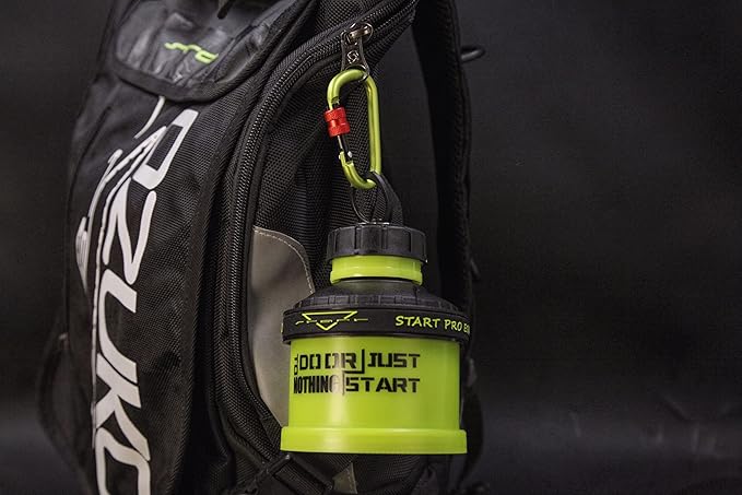 Protein Powder Stackable Container,with Carabiner&Carrying Lanyard,Twist Lock Supplement Storage,Portable Protein Powder Container To Go for Pre/Post Workout,Fitness,Travel,Gym