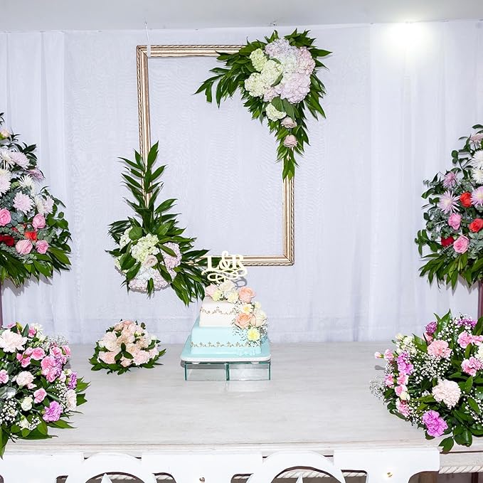 6 Sets Round Floral Foam and Clear Plastic Saucer Plant Drip Tray Floral Flower Dish Green Foam for Artificial Flowers Wedding Home Party Decoration (7.5 Inches)