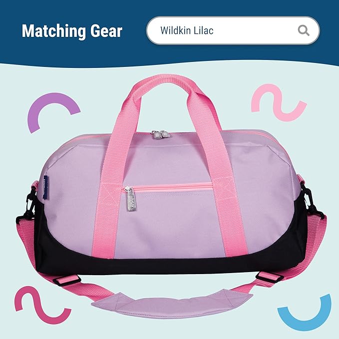 Wildkin Kids Insulated Lunch Box – Durable and Reusable for School & Travel - Lilac