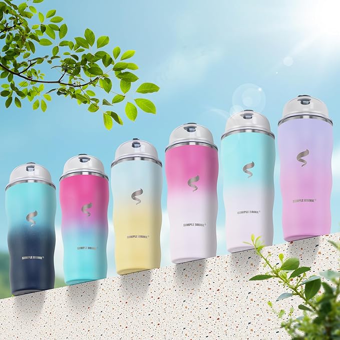 20Oz Insulated Tumbler With Straw And Lid,Stainless Steel Straws for Tumbler,Double Wall Vacuum Travel Mug,Spill Proof Tumble, Travel Cup for Iced Coffee, Pink Tumbler