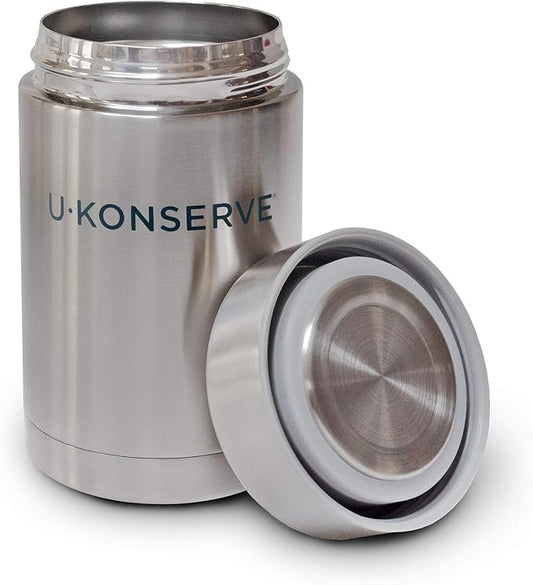 U Konserve Stainless Steel Insulated Food Jar – Vacuum Sealed Thermos for Hot and Cold Food – Wide Mouth - Leak-Proof Container – BPA Free – 18 Ounce