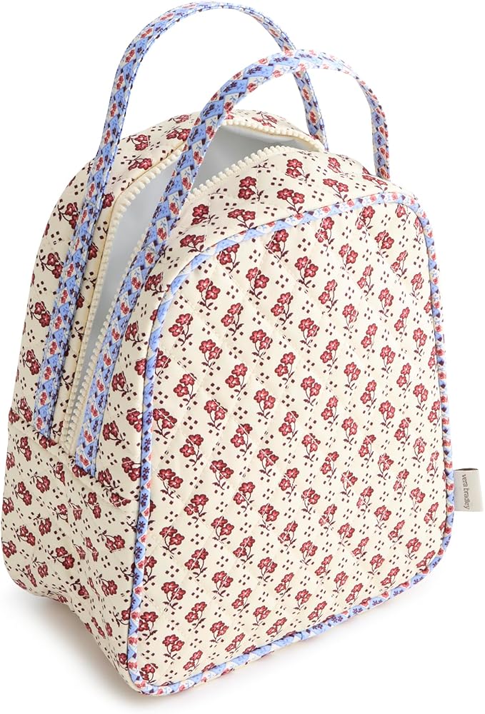 Vera Bradley Premium Cotton Lunch Bag, Rachel Ditsy