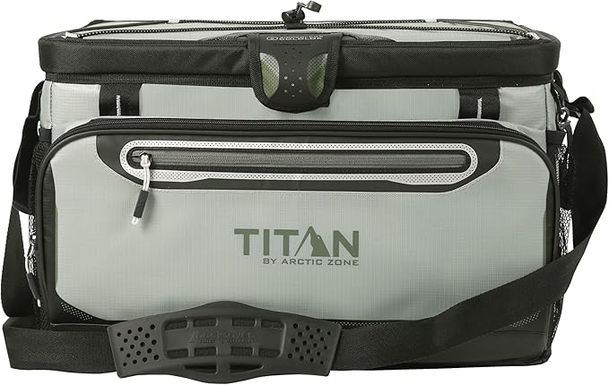 Titan by Arctic Zone Deep Freeze Cooler - Zipperless Hardbody Cooler - Deep Freeze Insulation, HardBody Liner, and SmartShelf