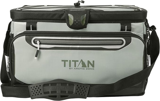 Titan by Arctic Zone Deep Freeze Cooler - Zipperless Hardbody Cooler - Deep Freeze Insulation, HardBody Liner, and SmartShelf