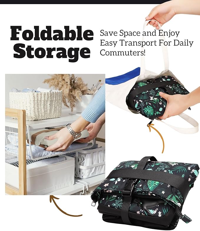 SUNNY BIRD Dual Compartment Lunch Bag Insulated Lunch Box for Women and Men (FloralFoliage 01)