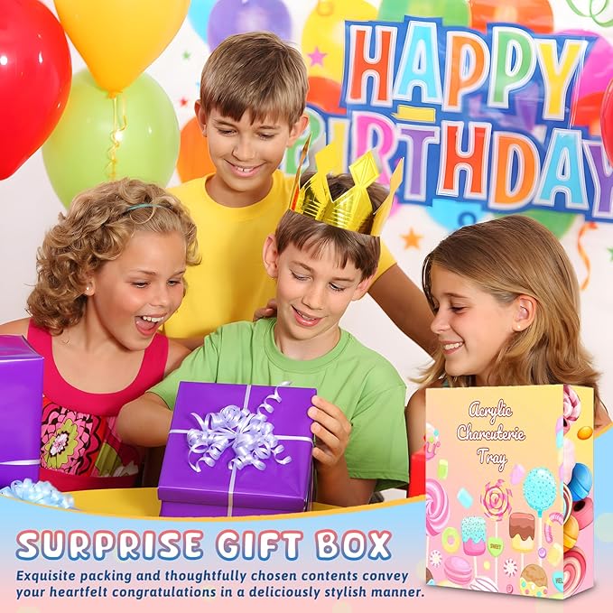 13.8" Extra Large Acrylic Letter Charcuterie Board Box, Reusable Fillable Letter Cake Candy Dish Display Serving Tray for Birthday Anniversary Party Decoration (Y)